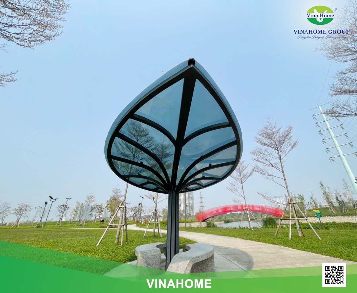 Mái lá cảnh quan khuôn viên đi bộ Park City Hà Đông, Hà Nội