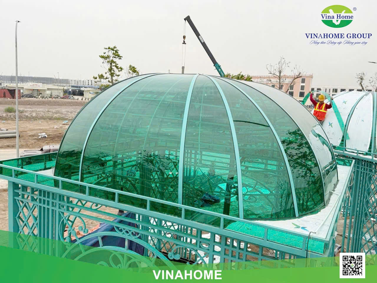 Công trình mái vòm tại Vin Hải Phòng