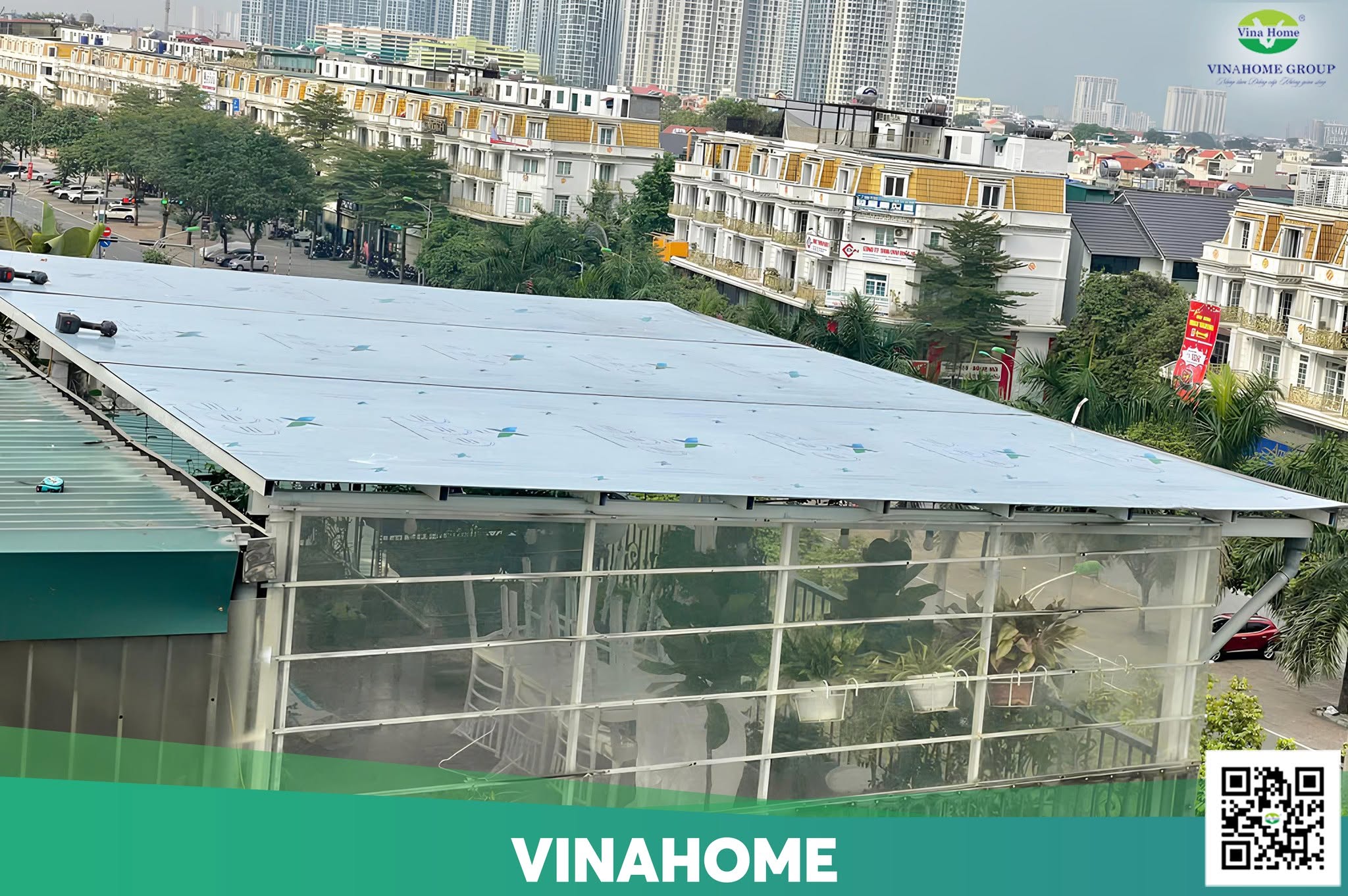 Mái che từ nhựa poly